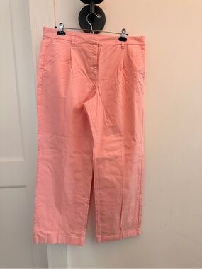 J. Crew Pink Straight-Leg Cotton Jeans